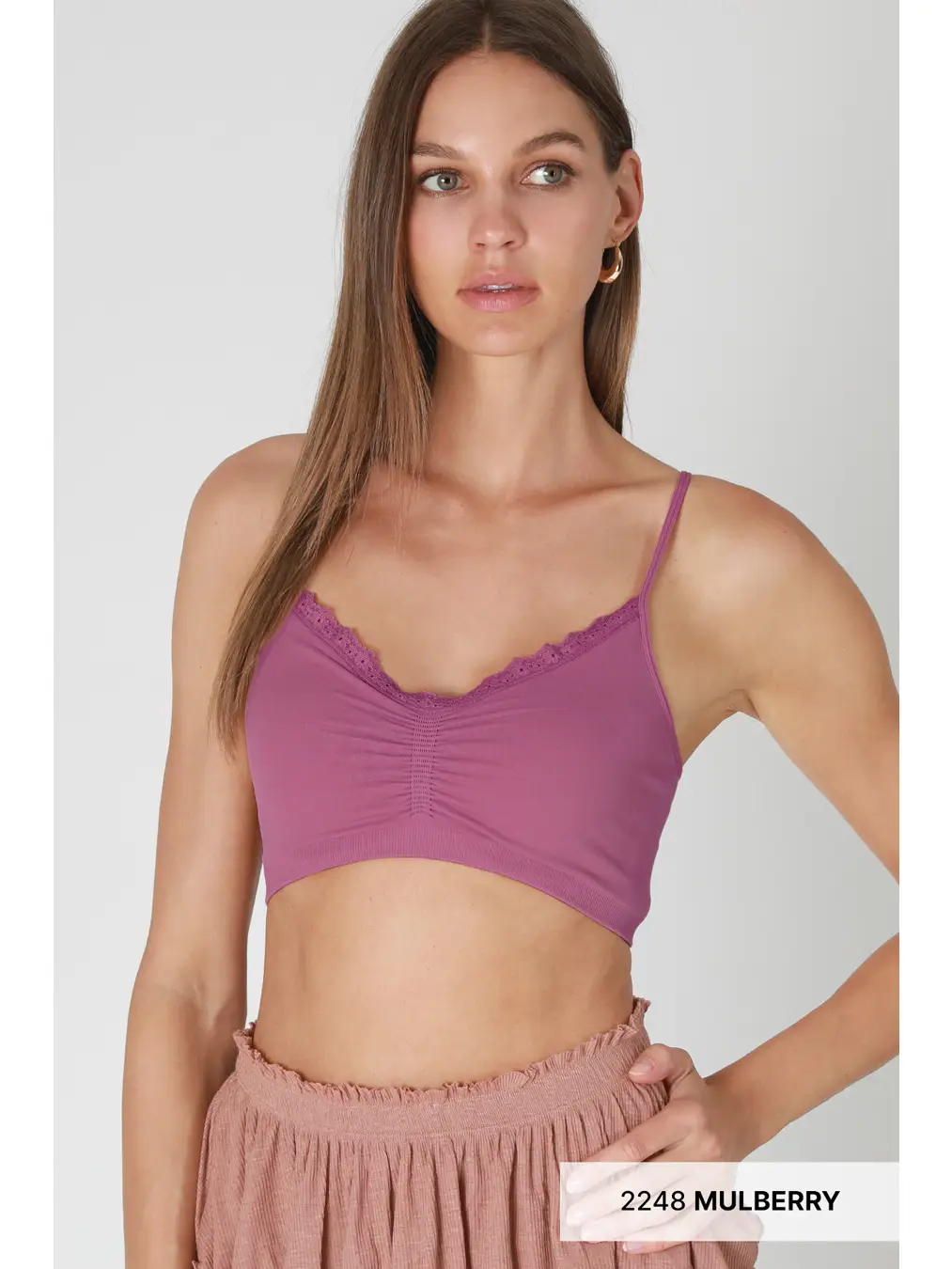 Lace Trim V Bralette