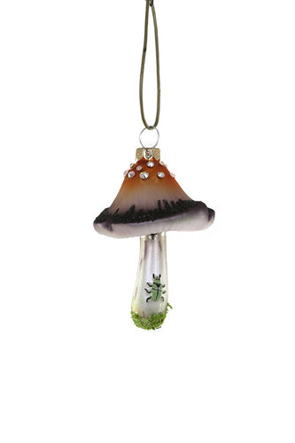 Bejeweled Woodland Mushroom Ornament