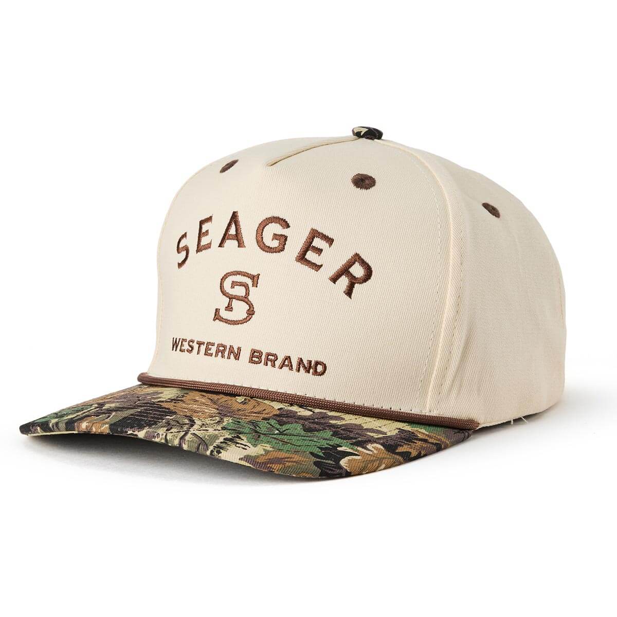Branded Cream / Camo Snapback