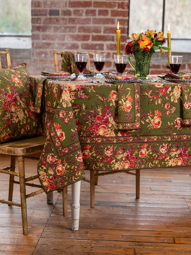 Bountiful Harvest Olive Tablecloth