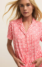 Gingham PJ Top