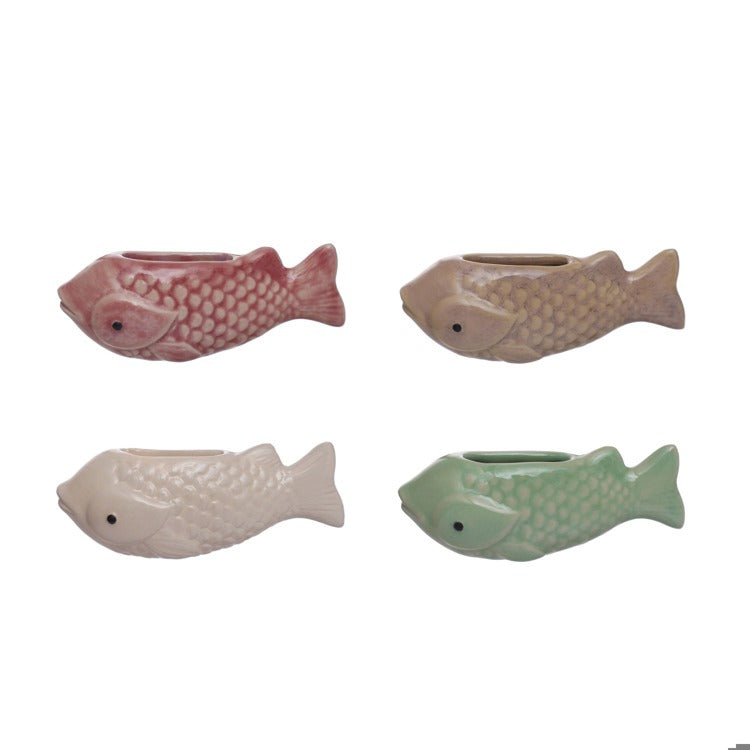 Mini Ceramic Fish Vase Magnet