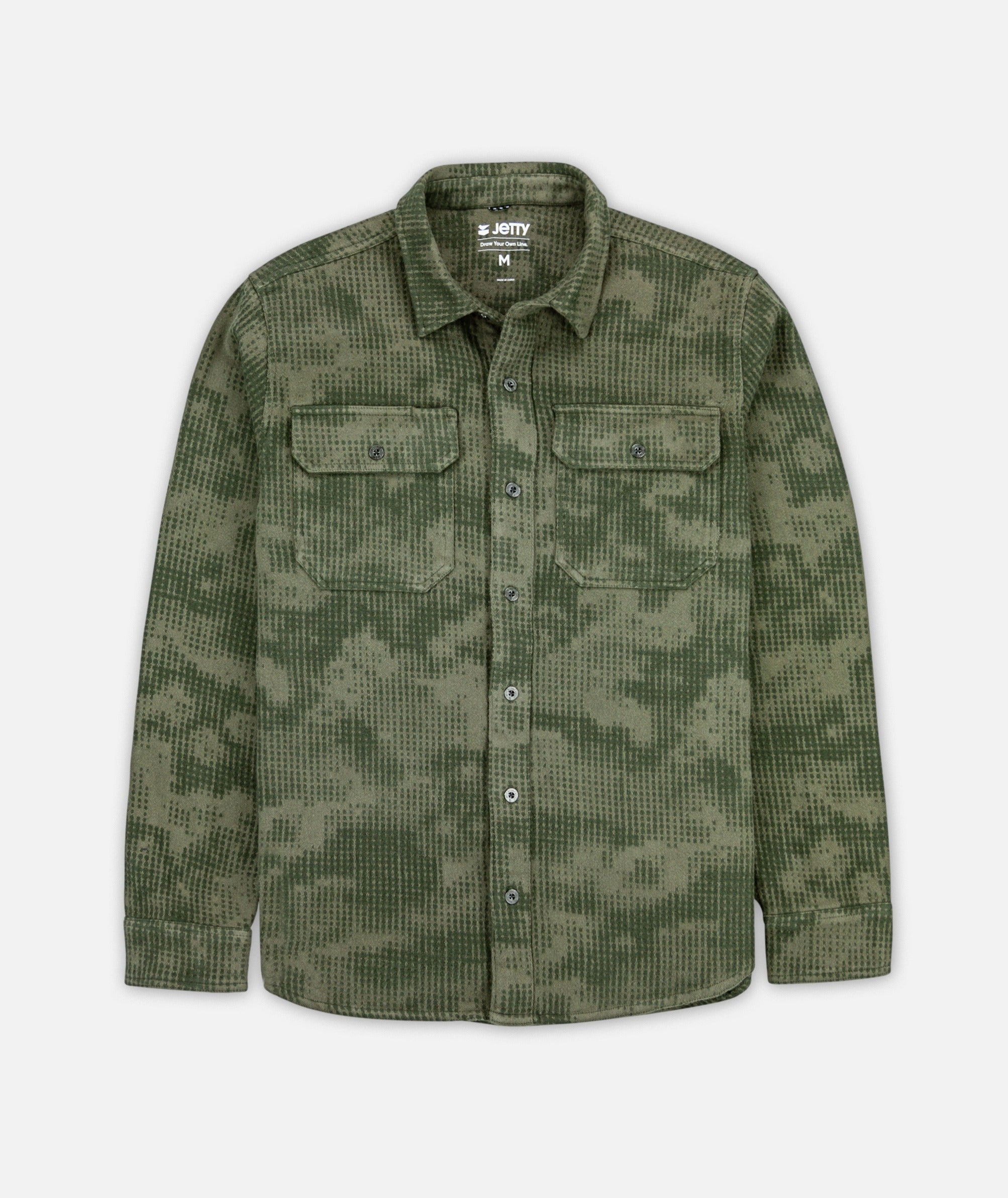 Horizon Olive Heavy Duty Button-Up