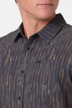 TRVLR Camo Perforated Button-Up Shirt