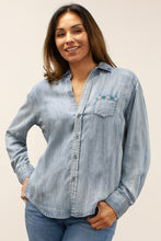 Lara Chambray Embroidered Shirt