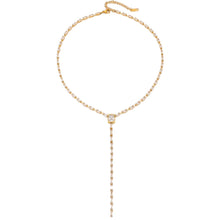 Plush CZ Lariat Necklace