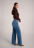 Lily Jersey Wide Leg Jeans