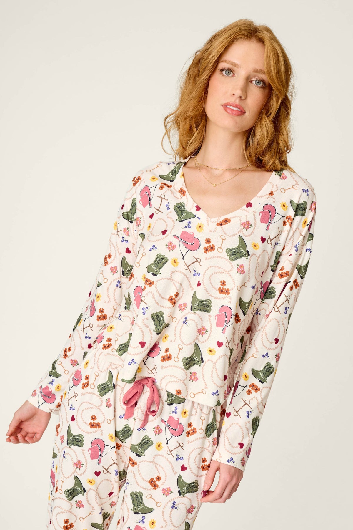 Saddle Up PJ Long-Sleeve Top