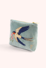 Swooping Swallows Velvet Mini Pouch