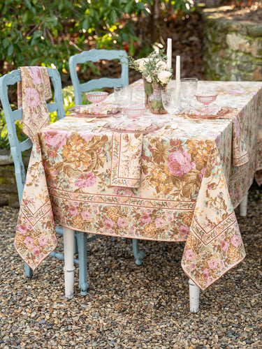 Eternal Rose Antique Tablecloth