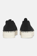 Black Tulip Platform Flats