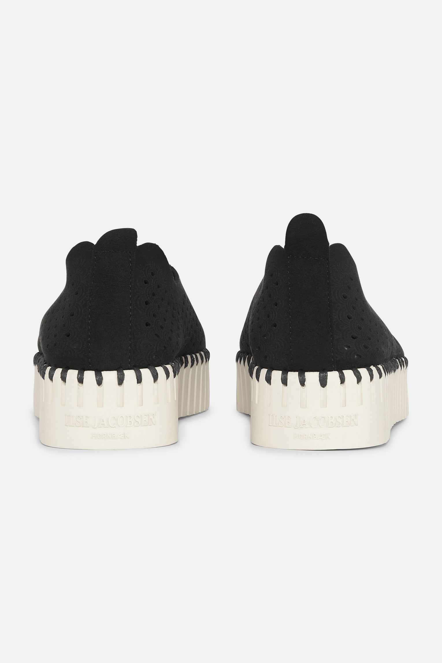 Black Tulip Platform Flats