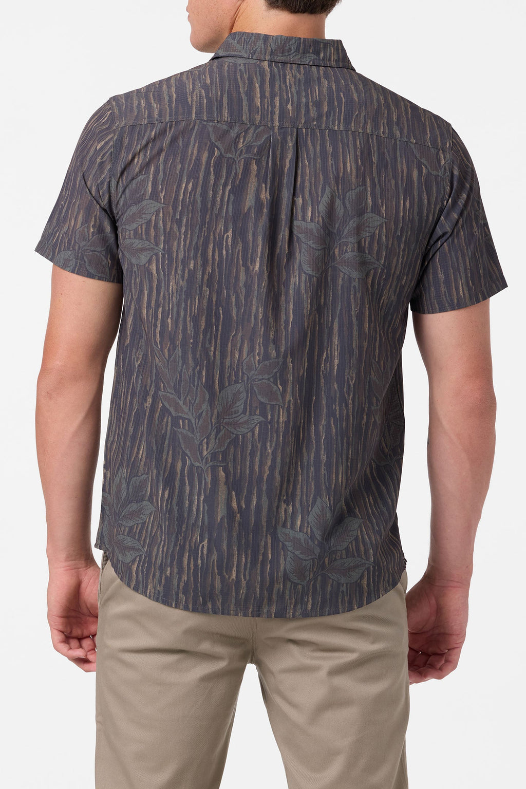 TRVLR Camo Perforated Button-Up Shirt