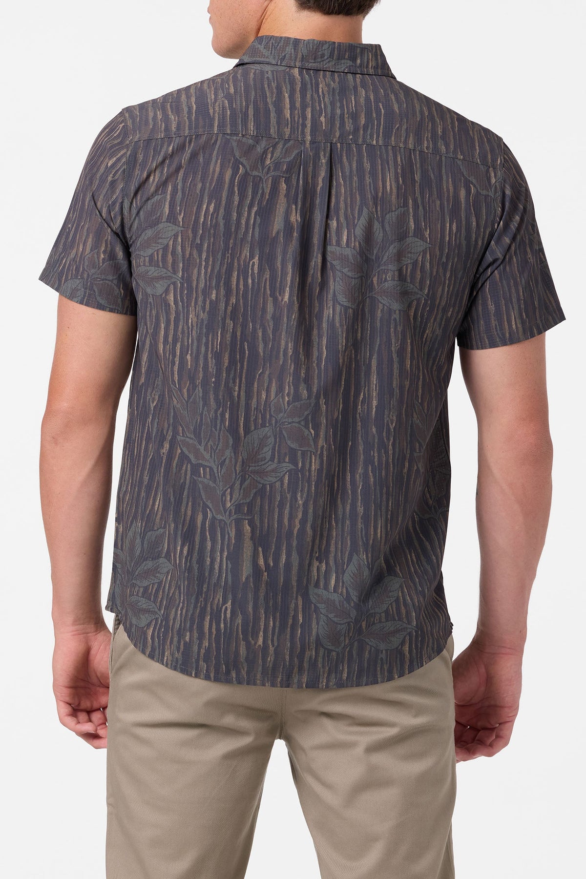 TRVLR Camo Perforated Button-Up Shirt