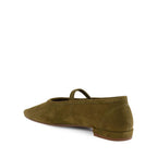 Sweetheart Olive Suede Ballet Flat