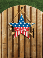 Americana Star Door Hanger