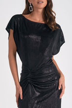 Metallic Cap Sleeve Dress