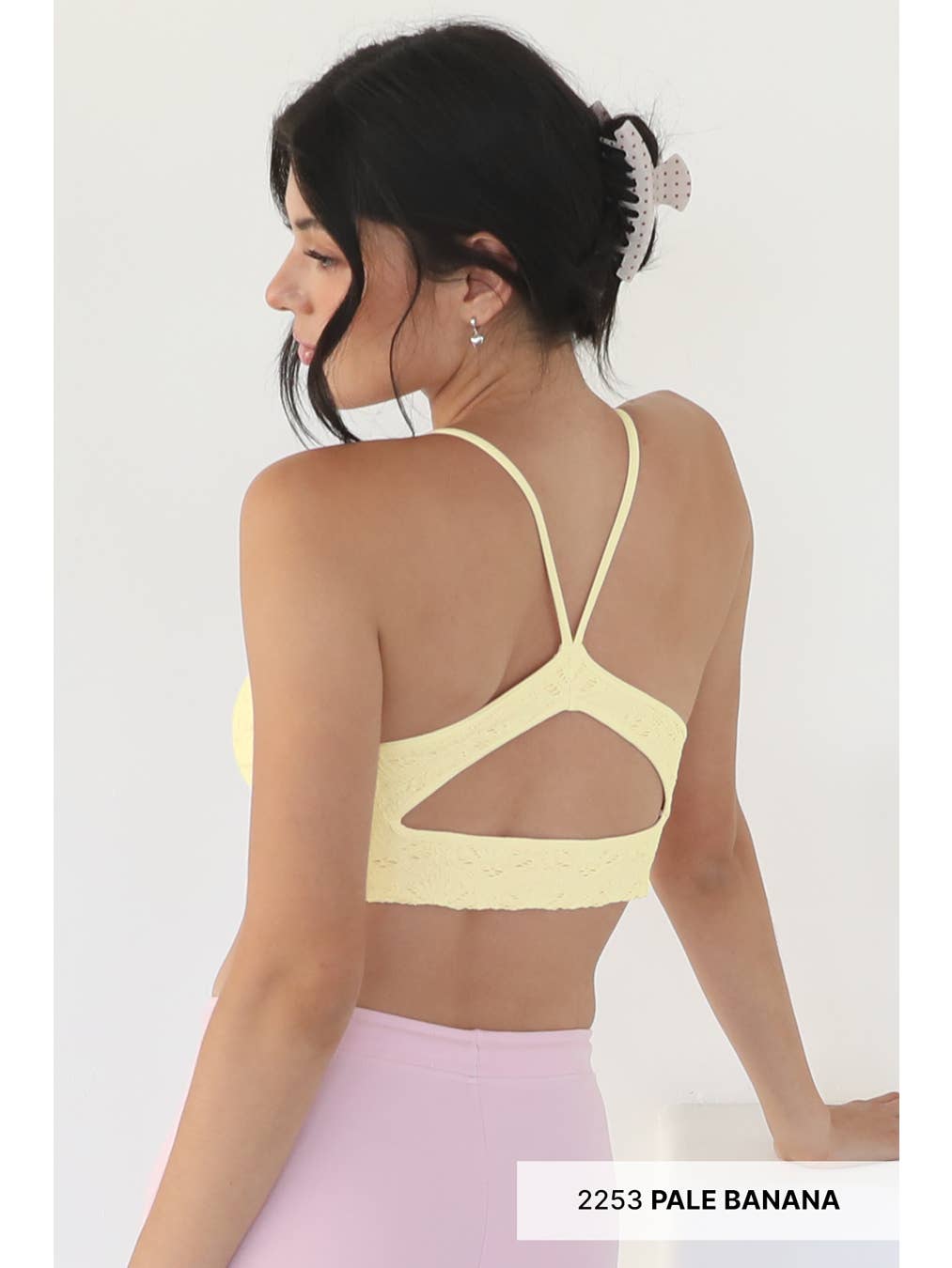 Textured Lace Cut-Out Bralette