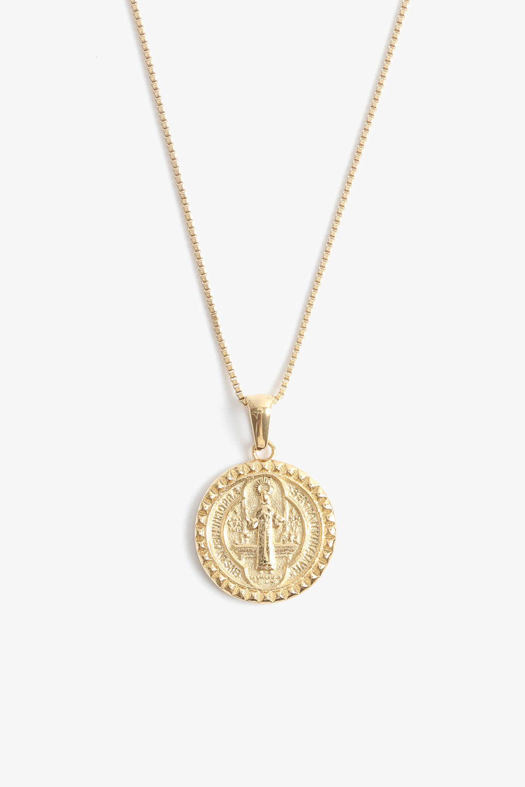 St. Benedict Gold Pendant Necklace
