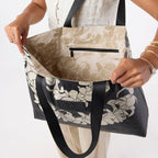 Plumeria Lei Sandstone Holo Holo Tote