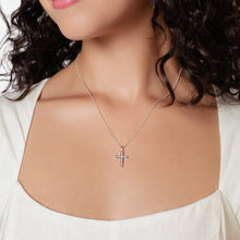 Luminous Cross CZ Pendant Necklace