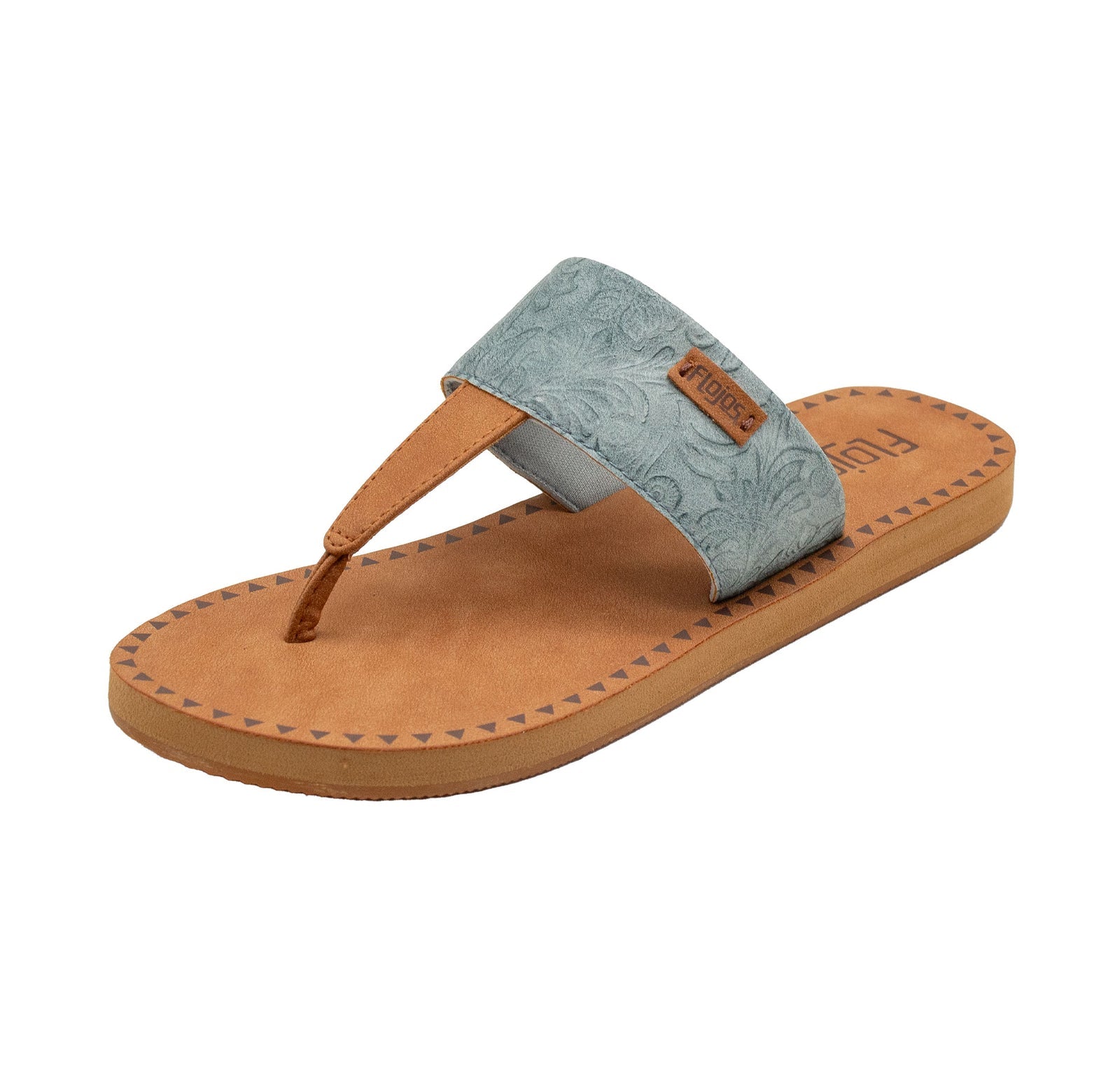 Grace Aqua Artisan Tulled Sandal