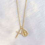 Tears Of The Saints CZ Religious Necklace