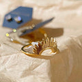 Sunrise Gold Stacker Ring