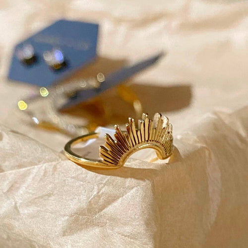 Sunrise Gold Stacker Ring