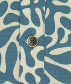 Garwood Blue Woven Button-Up