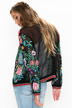 Bellezza Embroidered Black Floral Jacket