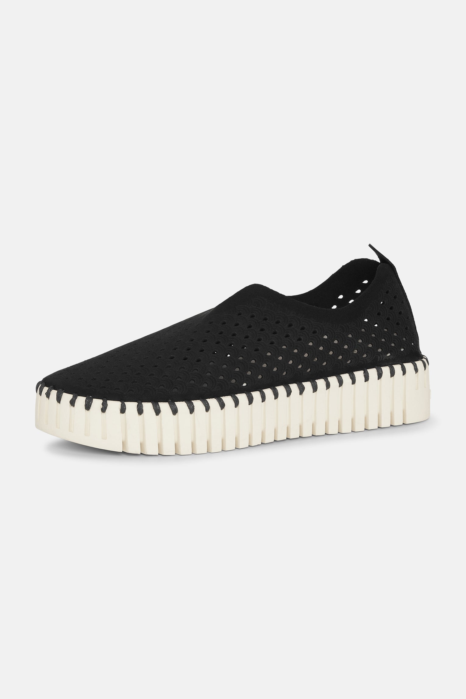 Black Tulip Platform Flats