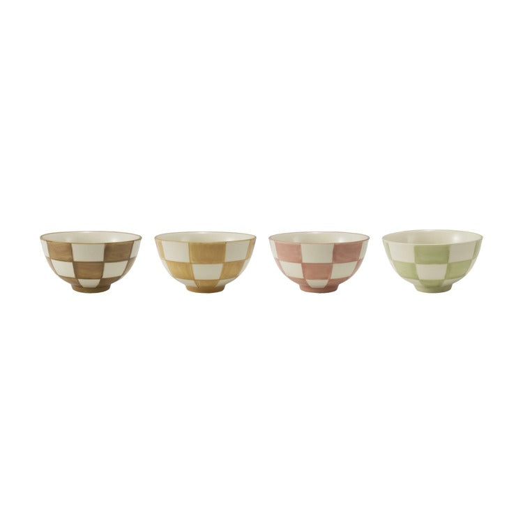 Checkered Ceramic Bowl