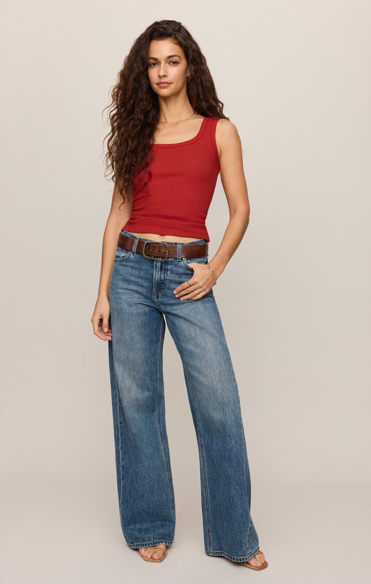 Larkin Chili Pepper Embroidered Tank