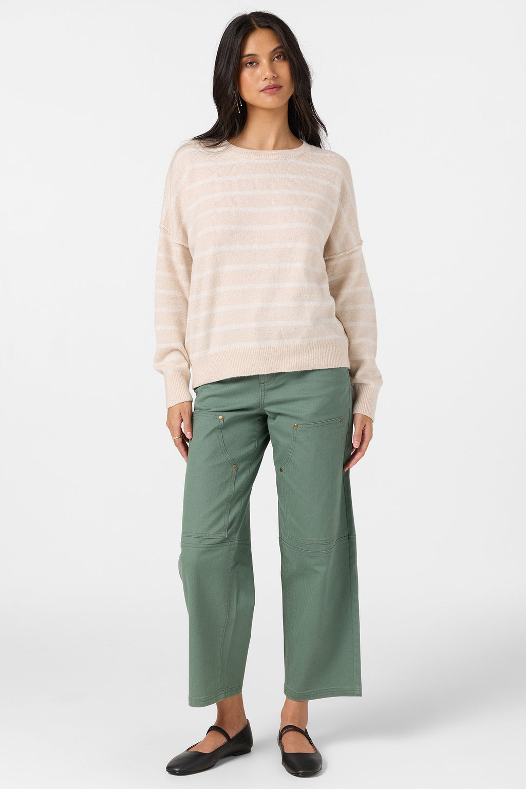 Kari Twill Knit Stripe Sweater