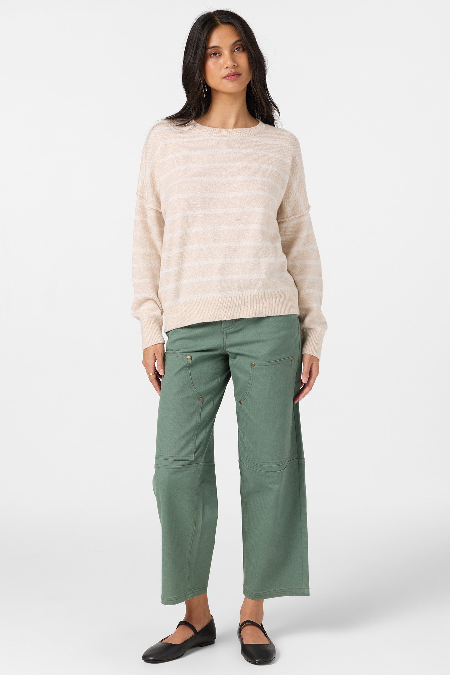 Kari Twill Knit Stripe Sweater