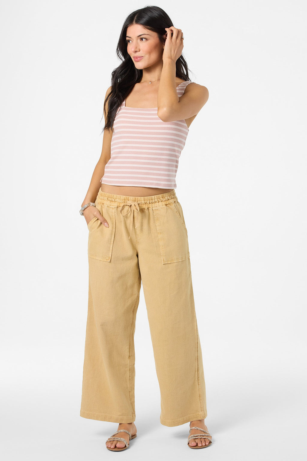 Sevie Warm Sand Pull-On Pant