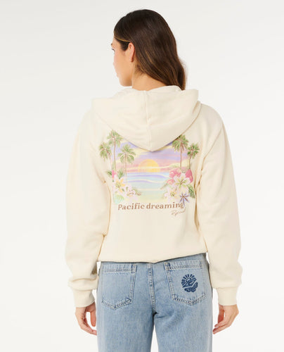 Poolside Zip-Up Graphic Hoodie