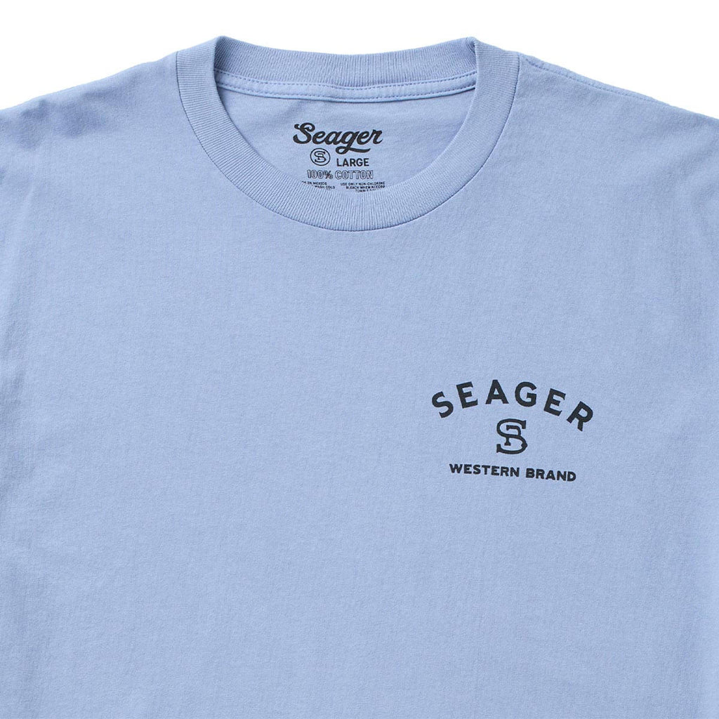 Branded Faded Denim Tee