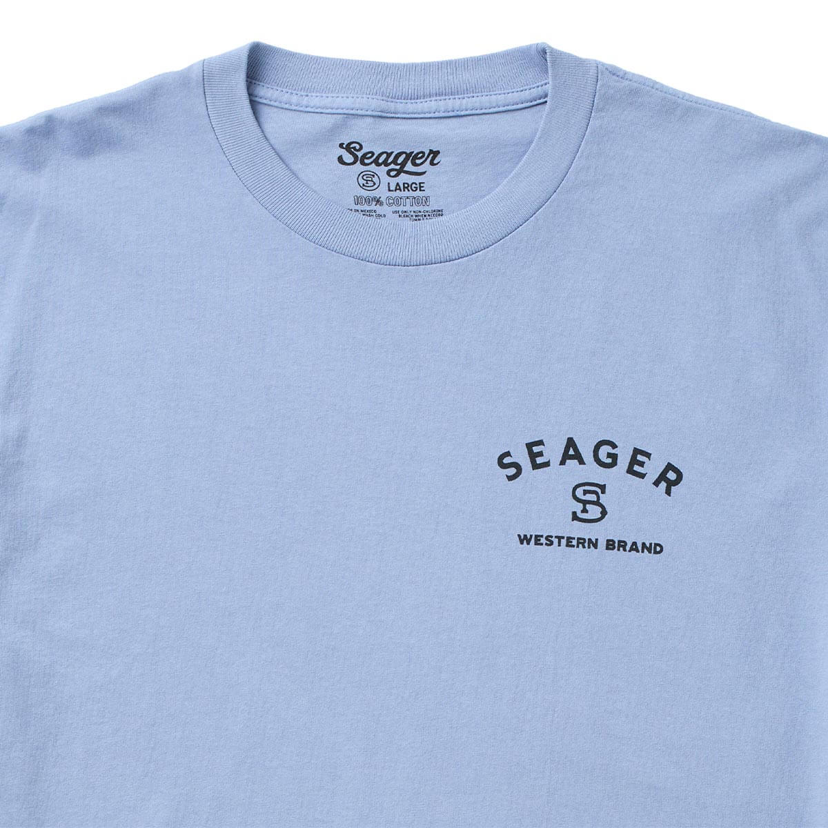 Branded Faded Denim Tee