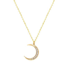 CZ Crescent Moon Necklace