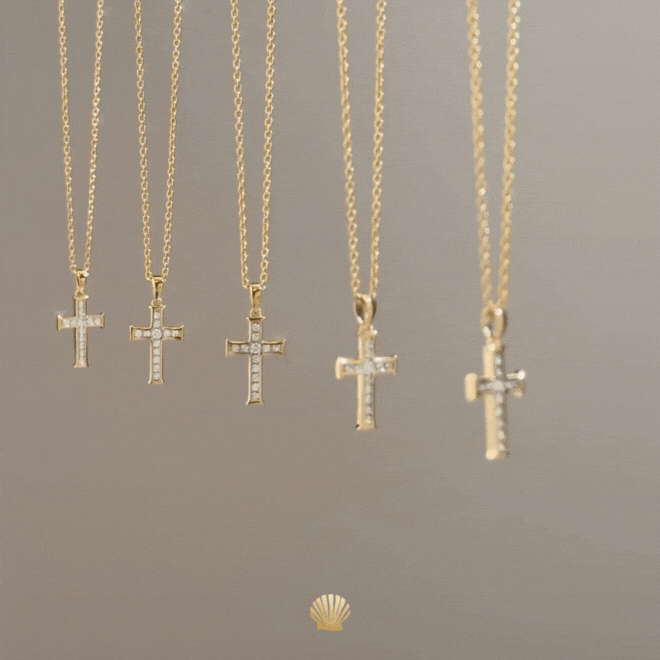 Luminous Cross CZ Pendant Necklace