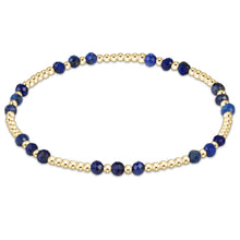 Gemstone Joy Gold 3mm Bead Bracelet