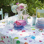 Happy Birthday Watercolor Tablecloth