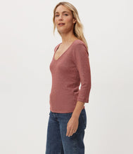 Angelina Shine V 3/4 Sleeve Tee