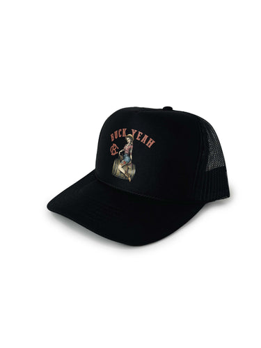 Buck Yeah Black Trucker Hat