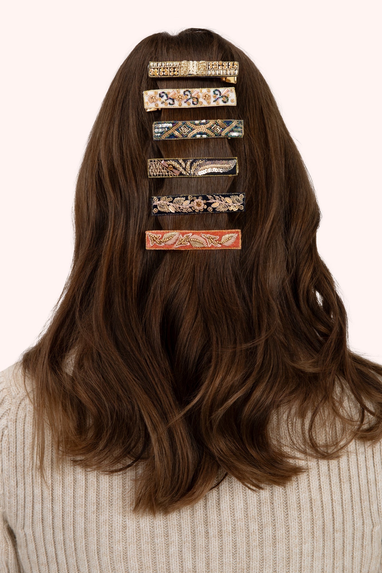 Midnight 1920's Sparkle Hairclips