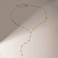 Cosmos CZ Lariat Necklace