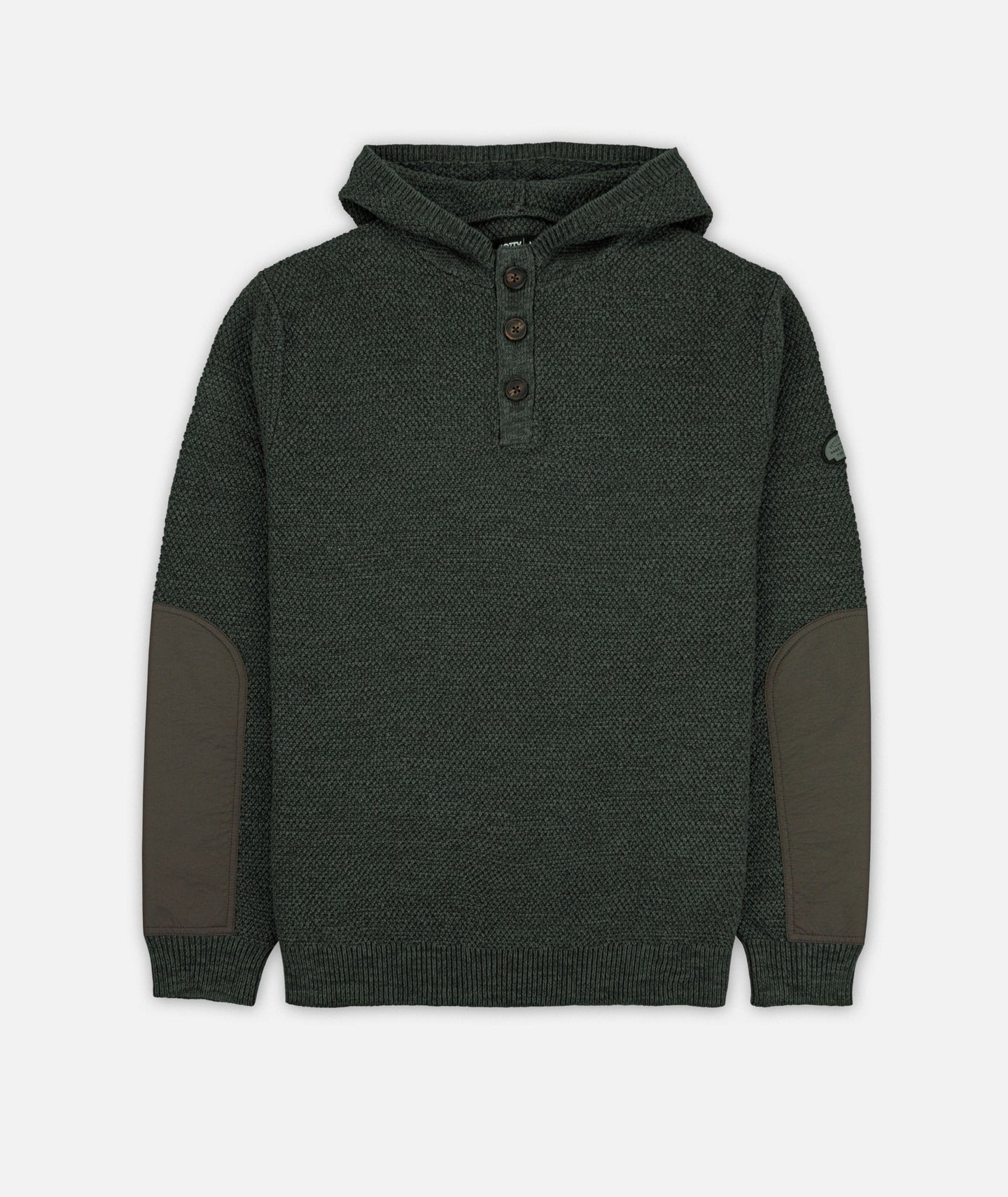 Barnacle Olive Knit Hoodie