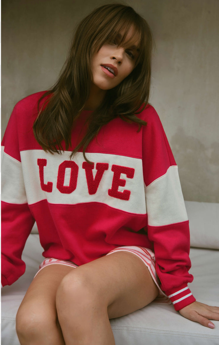 Oversized Love Crew Sweatshirt